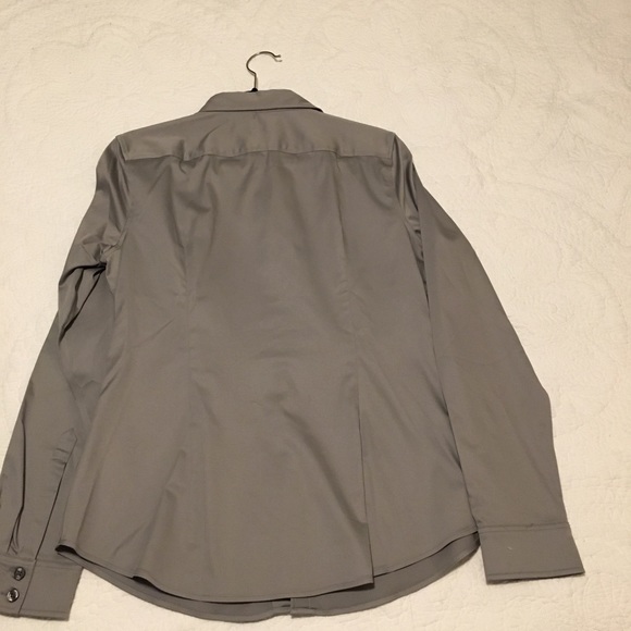 NEW Banana Republic button down shirt Silver/grey - Picture 4 of 4